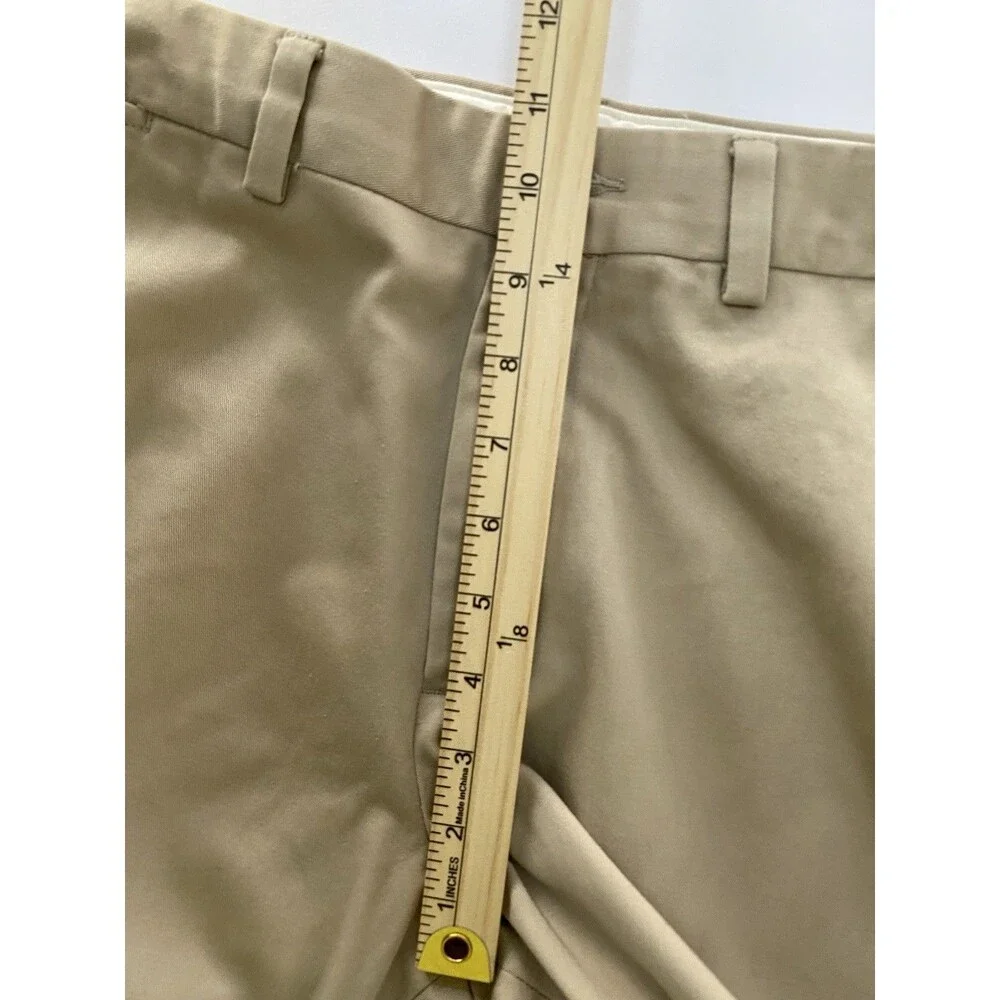Eddie Bauer Men's Chino Pants 32x32 Khaki Tan Wrinkle Resistant Classic Fit